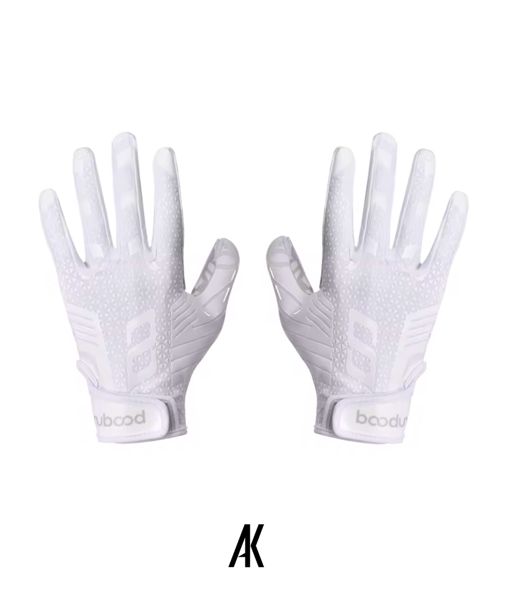 White/White Receiver Gloves
