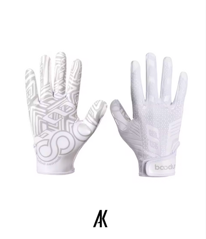 White/White Receiver Gloves