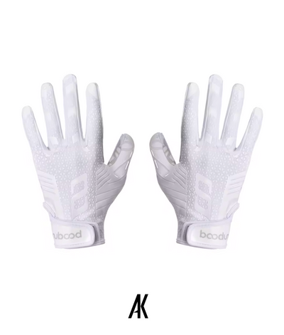 White/White Receiver Gloves